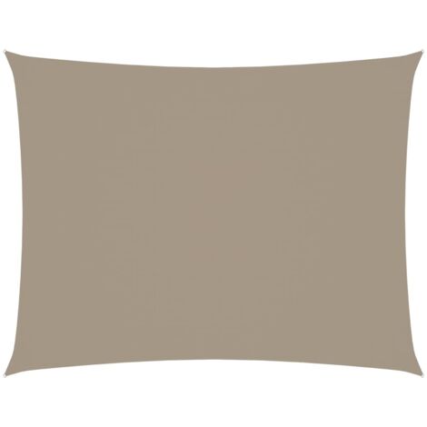 Voile d'ombrage Voile de parasol - Toile d'ombrage Tissu Oxford rectangulaire 2,5x3,5 m Taupe BV844713 - BonneVie