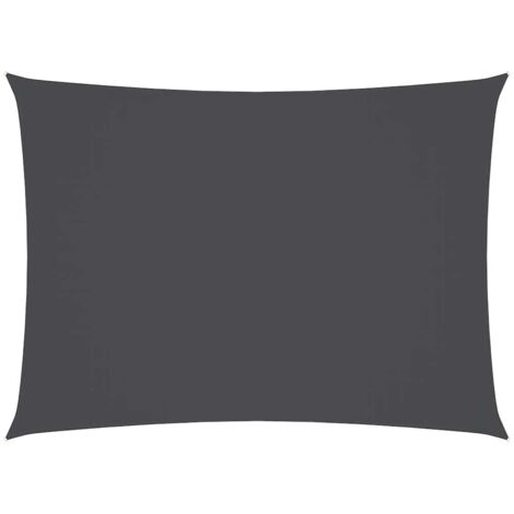 Voile d'ombrage Voile de parasol - Toile d'ombrage Tissu Oxford rectangulaire 2,5x4 m Anthracite BV310170 - BonneVie