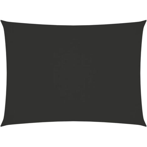 Voile d'ombrage Voile de parasol - Toile d'ombrage Tissu Oxford rectangulaire 2,5x4,5m Anthracite BV308649