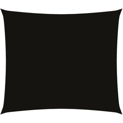 Voile d'ombrage Voile de parasol - Toile d'ombrage Tissu Oxford rectangulaire 2x2,5 m Noir BV372457 - BonneVie