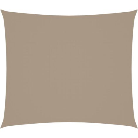 Voile d'ombrage Voile de parasol - Toile d'ombrage Tissu Oxford rectangulaire 2x2,5 m Taupe BV929652 - BonneVie