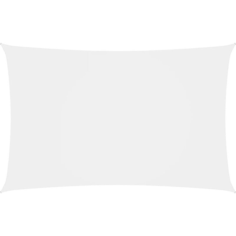 Voile d'ombrage Voile de parasol - Toile d'ombrage Tissu Oxford rectangulaire 2x5 m Blanc BV770356 - Blanc