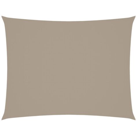 Voile d'ombrage Voile de parasol - Toile d'ombrage Tissu Oxford rectangulaire 3x4,5 m Taupe BV909239 - BonneVie