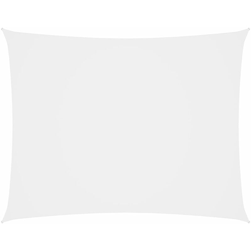 Voile d'ombrage Voile de parasol - Toile d'ombrage Tissu Oxford rectangulaire 3x5 m Blanc BV257006 - Blanc