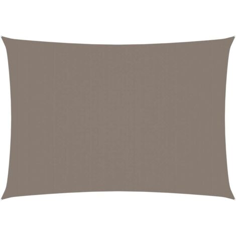 Voile d'ombrage Voile de parasol - Toile d'ombrage Tissu Oxford rectangulaire 3x5 m Taupe BV976831