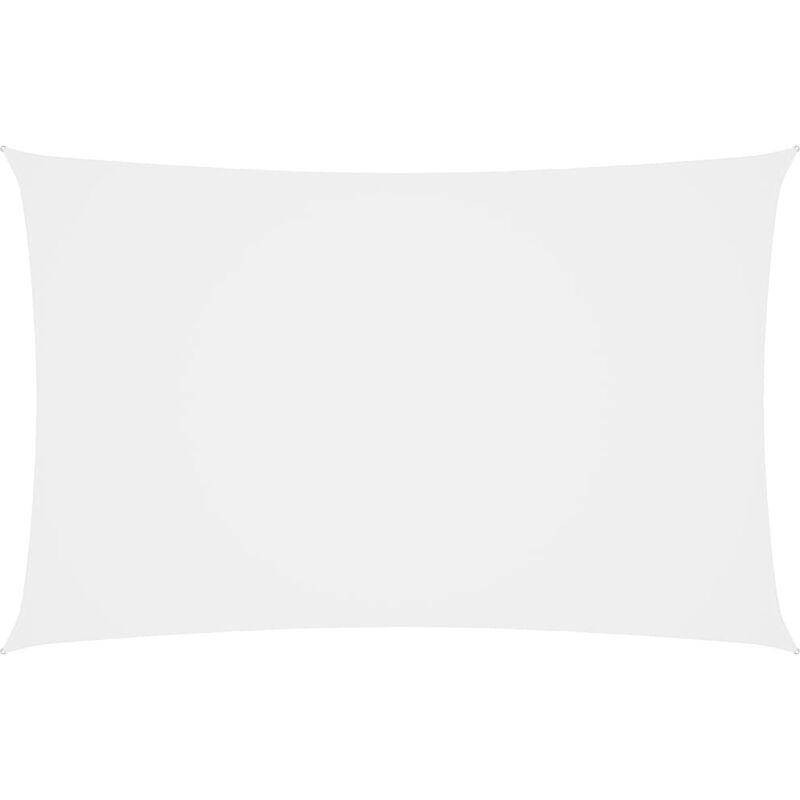 Voile d'ombrage Voile de parasol - Toile d'ombrage Tissu Oxford rectangulaire 3x6 m Blanc BV769143 Bonnevie