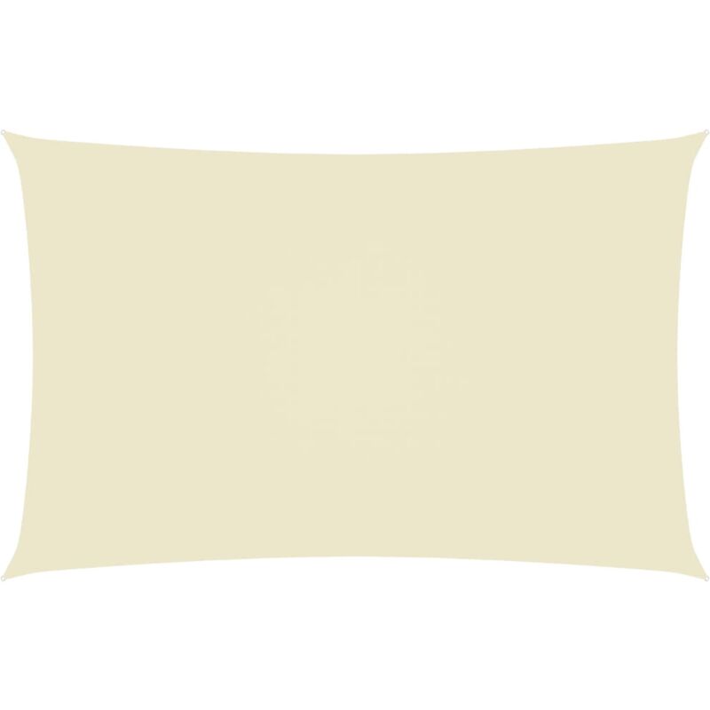 Voile d'ombrage Voile de parasol - Toile d'ombrage Tissu Oxford rectangulaire 3x6 m Crème BV539498 - Crème