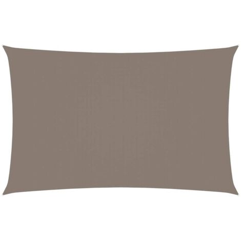 Voile d'ombrage Voile de parasol - Toile d'ombrage Tissu Oxford rectangulaire 3x6 m Taupe BV643823 - BonneVie