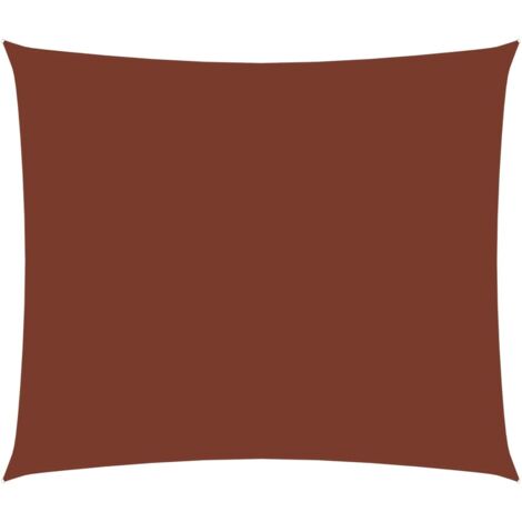 Voile d'ombrage Voile de parasol - Toile d'ombrage Tissu Oxford rectangulaire 4x5 m Terre cuite BV501201 - BonneVie