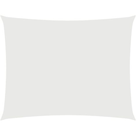 Voile d'ombrage Voile de parasol - Toile d'ombrage Tissu Oxford rectangulaire 4x6 m Blanc BV649382 - BonneVie