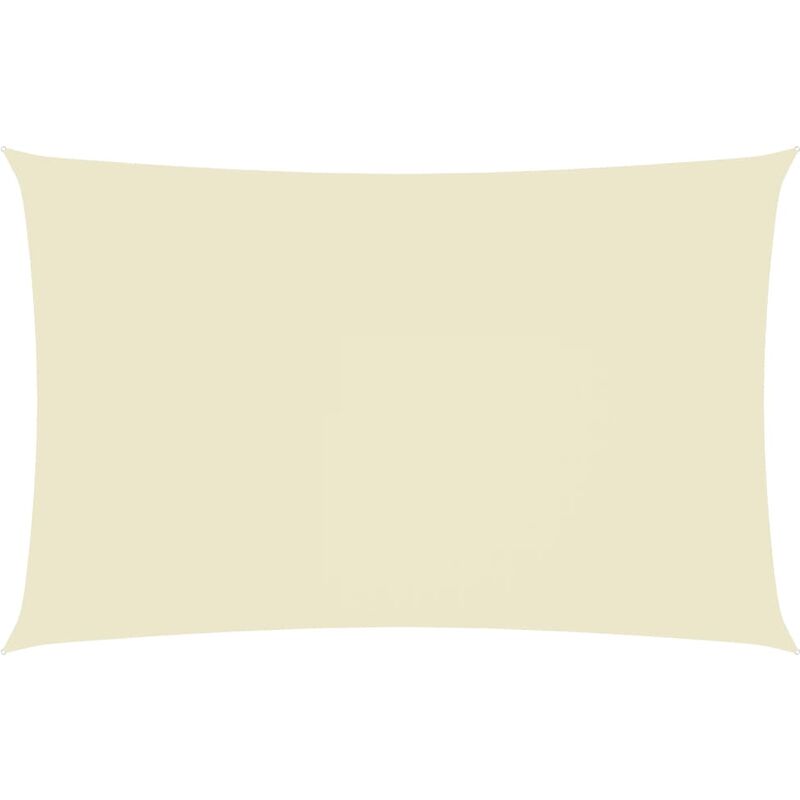 Voile d'ombrage Voile de parasol - Toile d'ombrage Tissu Oxford rectangulaire 4x7 m Crème BV847365 - Crème