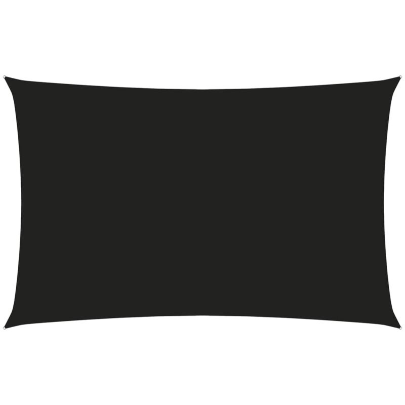 Voile d'ombrage Voile de parasol - Toile d'ombrage Tissu Oxford rectangulaire 4x7 m Noir BV662816 - Noir