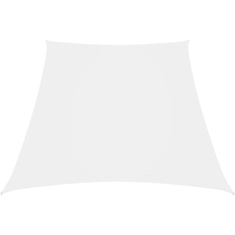 Voile d'ombrage Voile de parasol - Toile d'ombrage Tissu Oxford trapèze 3/4x2 m Blanc BV238583 - BonneVie