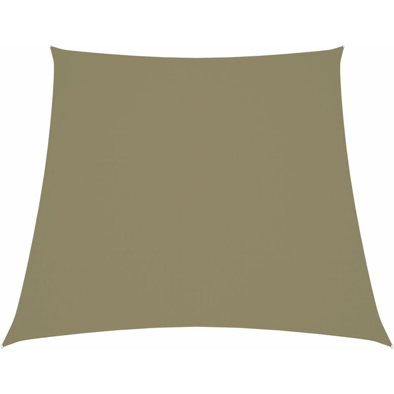 Bonnevie - Voile d'ombrage Voile de parasol - Toile d'ombrage Tissu Oxford trapèze 4/5x3 m Beige BV919645 - Beige