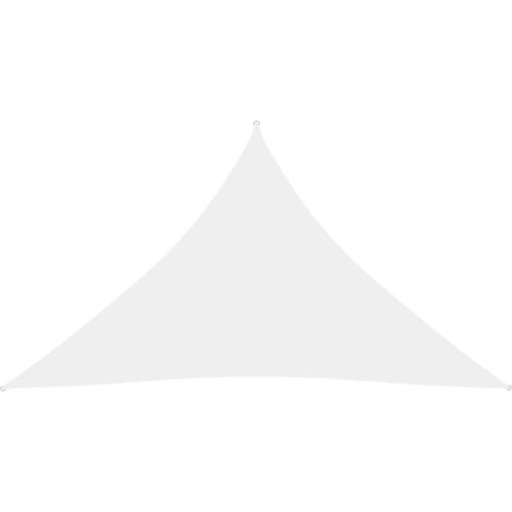 Voile d'ombrage Voile de parasol - Toile d'ombrage Tissu Oxford triangulaire 2,5x2,5x3,5 m Blanc BV795679 - BonneVie