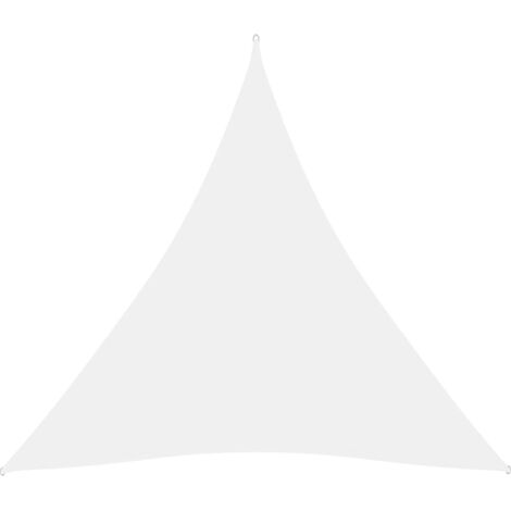 Voile d'ombrage Voile de parasol - Toile d'ombrage Tissu Oxford triangulaire 3x3x3 m Blanc BV195753