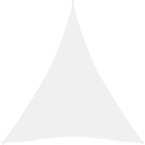 Voile d'ombrage Voile de parasol - Toile d'ombrage Tissu Oxford triangulaire 3x4x4 m Blanc BV620436
