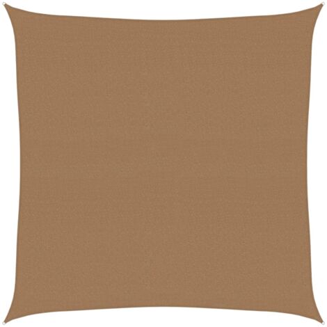 Voile d'ombrage, Voile de Parasol, Toile Ombrage 160 g,m² Taupe 4,5x4,5 m PEHD CON612641 DESIGN IN