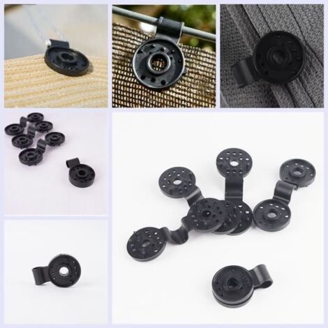 VOILE D'OMBRAGE,10pcs--Lot de 5 à 50 Clips de Film pour serre, pinces pour pare soleil, Agriculture, œillets à expansion instantanée