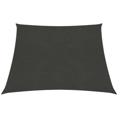 Voile d'Ombrage，Toile d'ombrage，Voile de parasol 160 g/m² Anthracite 3/4x2 m PEHD CFW17357