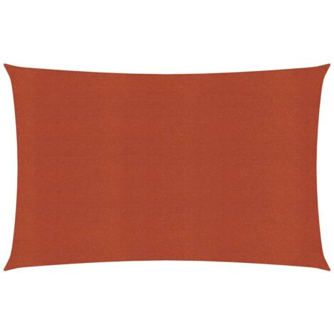 Voile d'Ombrage，Toile d'ombrage，Voile de parasol 160 g/m² Terre cuite 4x5 m PEHD CFW40695