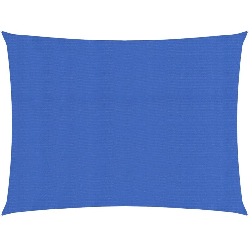 Voile d'Ombrage，Toile d'ombrage，Voile de parasol 160 g/m² Bleu 2,5x3,5 m PEHD CFW61026