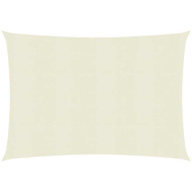 Voile d'Ombrage,Toile d'ombrage,Voile de parasol 160 g/m² Crème 3x4 m pehd CFW82365