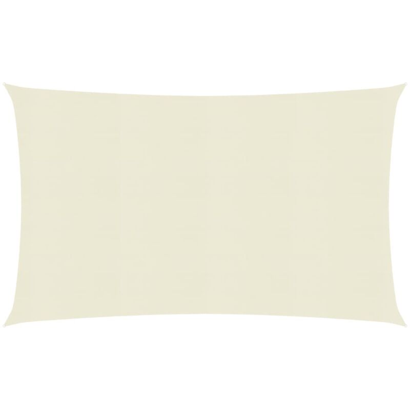 Voile d'Ombrage,Toile d'ombrage,Voile de parasol 160 g/m² Crème 5x8 m pehd CFW51192