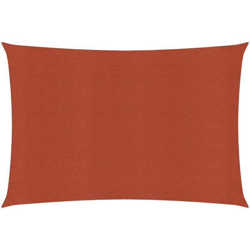 Voile d'Ombrage,Toile d'ombrage,Voile de parasol 160 g/m² Terre cuite 2,5x3,5 m pehd CFW21743