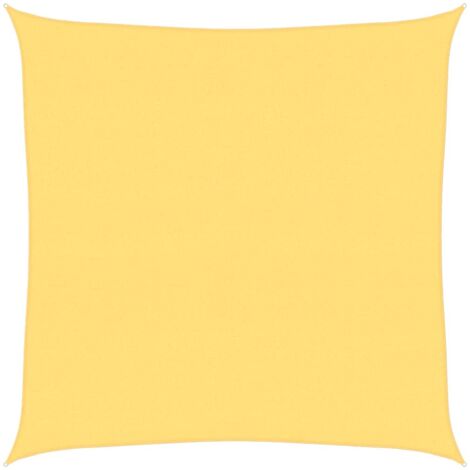 Voile d'ombrage，Voile de parasol，Toile d'ombrage 160 g/m² Beige 6x6 m PEHD CFW93024