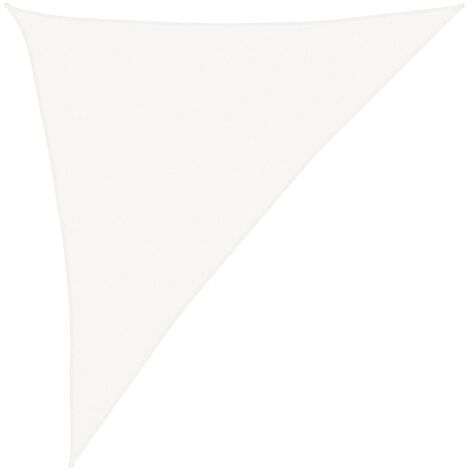 Voile d'ombrage，Voile de parasol，Toile d'ombrage 160 g/m² Blanc 3x4x5 m PEHD CFW98788
