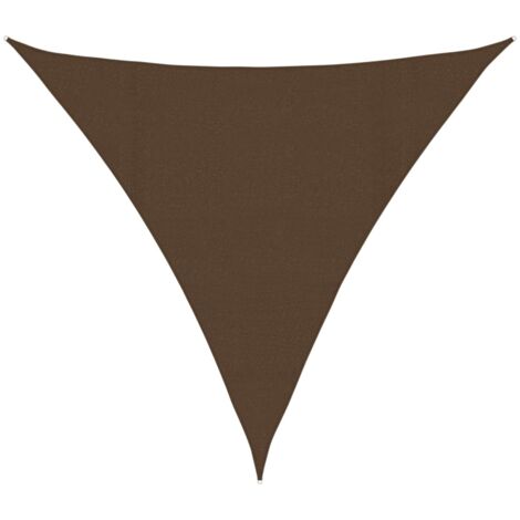 Voile d'ombrage，Voile de parasol，Toile d'ombrage 160 g/m² Marron 4x4x4 m PEHD CFW83801