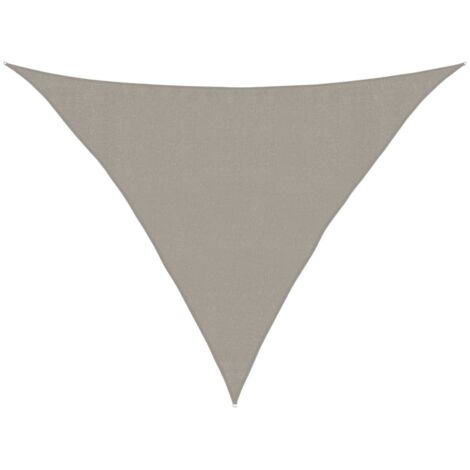 Voile d'ombrage，Voile de parasol，Toile d'ombrage 160 g/m² triangulaire 3,5x3,5x4,9 m PEHD CFW77736