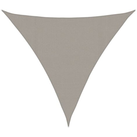 Voile d'ombrage，Voile de parasol，Toile d'ombrage 160 g/m² triangulaire gris clair 4x4x4 m PEHD CFW89261