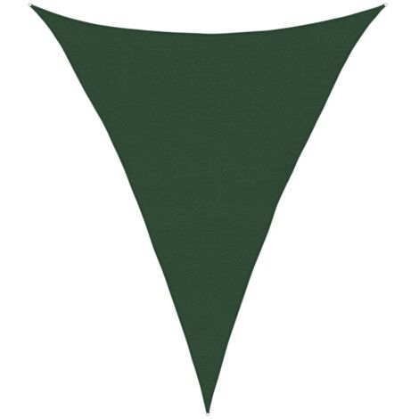 Voile d'ombrage，Voile de parasol，Toile d'ombrage 160 g/m² Vert foncé 4x5x5 m PEHD CFW69051