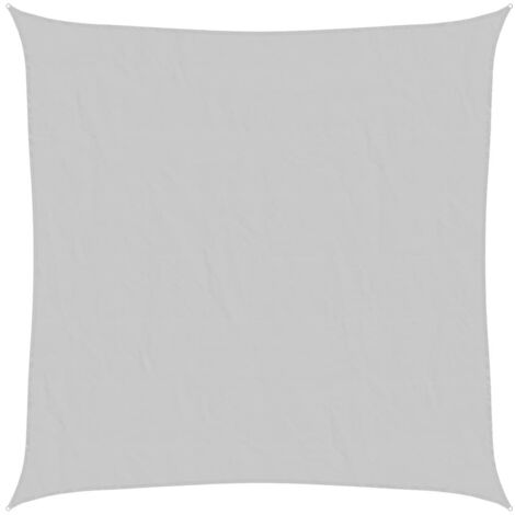 Voile d'ombrage,Voile de parasol,Toile d'ombrage gris clair 7x7 m 100% polyester oxford CFW22230