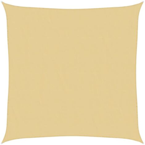 Voile d'ombrage,Voile de parasol,Toile d'ombrage sable 3,6x3,6 m 100 % polyester oxford CFW19250