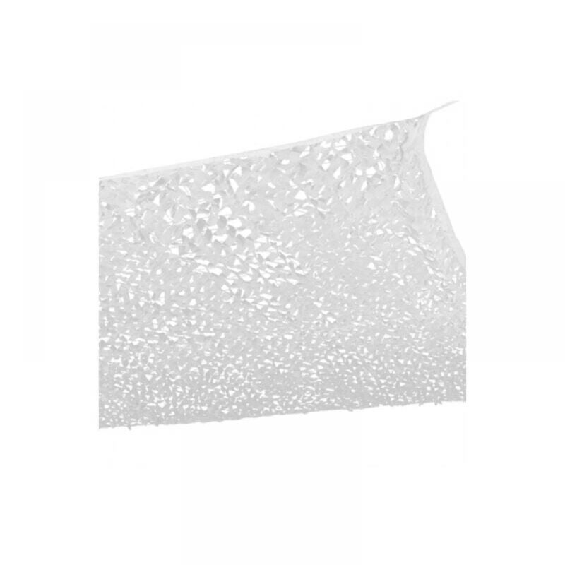Voile d'ombrage,Voile d'Ombrage Rectangulaire Design Camouflage 3x6M Blanc