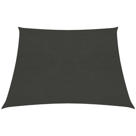 Voile d'ombrage,Voile parasol/Auvent pour Jardin Balcon en 160 g/m² Anthracite 3/4x3 m PEHD -24712