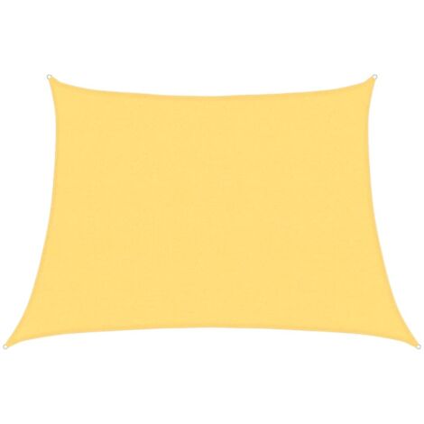 Voile d'ombrage,Voile parasol/Auvent pour Jardin Balcon en 160 g/m² Beige 4/5x3 m PEHD -47455