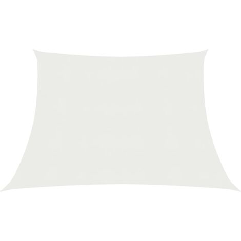 Voile d'ombrage,Voile parasol/Auvent pour Jardin Balcon en 160 g/m² Blanc 3/4x3 m PEHD -96819