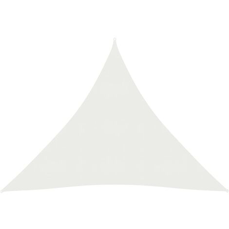 Voile d'ombrage,Voile parasol/Auvent pour Jardin Balcon en 160 g/m² Blanc 4,5x4,5x4,5 m PEHD -57667