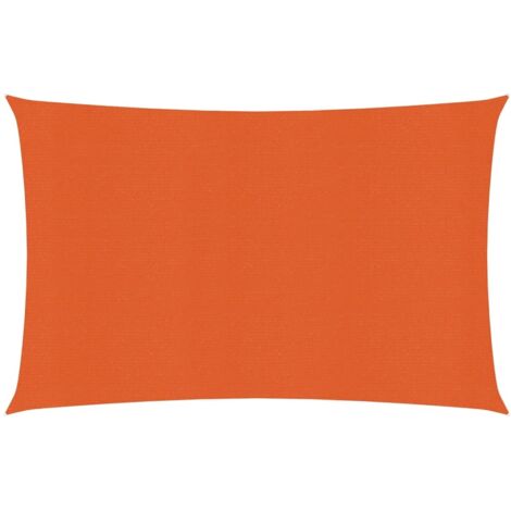 Voile d'ombrage,Voile parasol/Auvent pour Jardin Balcon en 160 g/m² Orange 2,5x3,5 m PEHD -28042