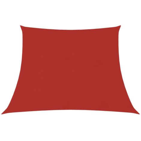 Voile d'ombrage,Voile parasol/Auvent pour Jardin Balcon en 160 g/m² Rouge 3/4x2 m PEHD -61615
