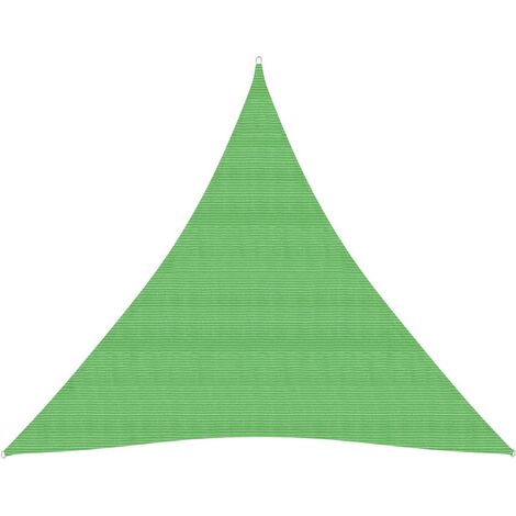 Voile d'ombrage,Voile parasol/Auvent pour Jardin Balcon en 160 g/m² Vert clair 4,5x4,5x4,5 m PEHD -42064