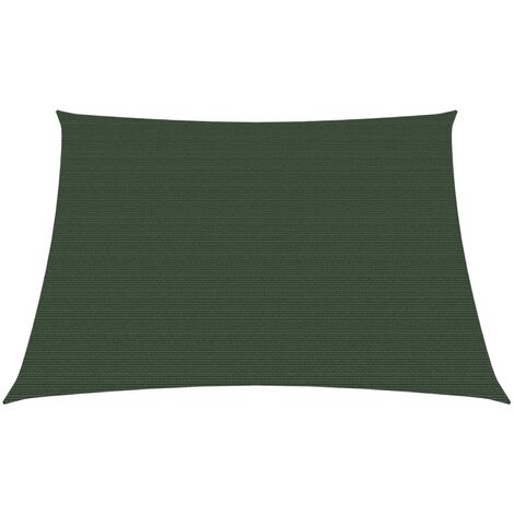 Voile d'ombrage,Voile parasol/Auvent pour Jardin Balcon en 160 g/m² Vert foncé 3/4x2 m PEHD -18840