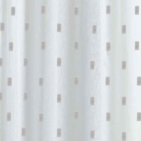 Voile en étamine et bâtonnet jacquard Gris clair 300 cm