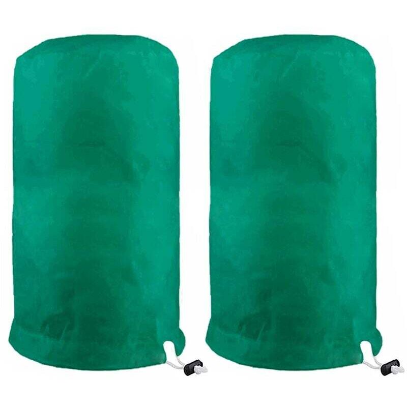 Voile Hivernage Plante, Lot de 2 Housse d'hivernage Plante, 140 x 200cm Housses de Protection pour Plantes contre le froid et le gel, bâche