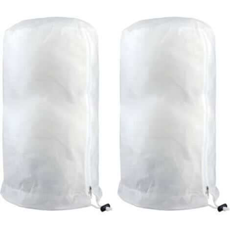 Voile Hivernage Plante,2 pièces 180x100cm cm Housse Hivernage Plante,Housse Hivernage Plante avec Cordon de Serrage et Zipper,Housse de Protection pour Plantes Réutilisable