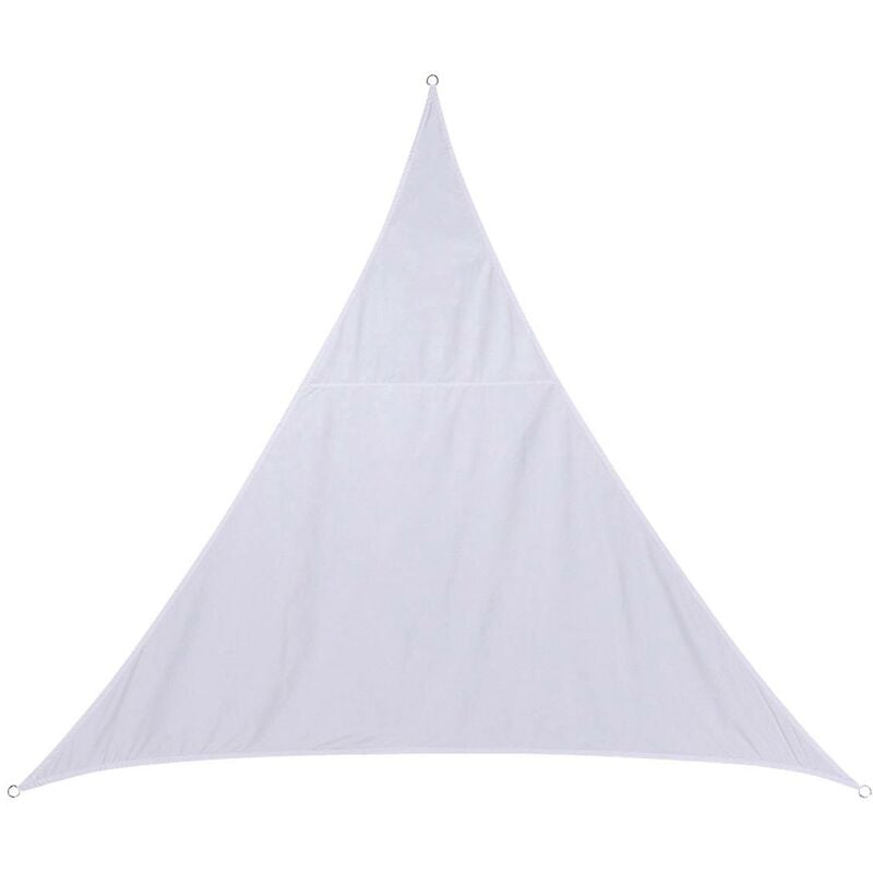 Hesperide - Voile d ombrage triangulaire Curacao blanc 3x3x3m en polyester - Hespéride